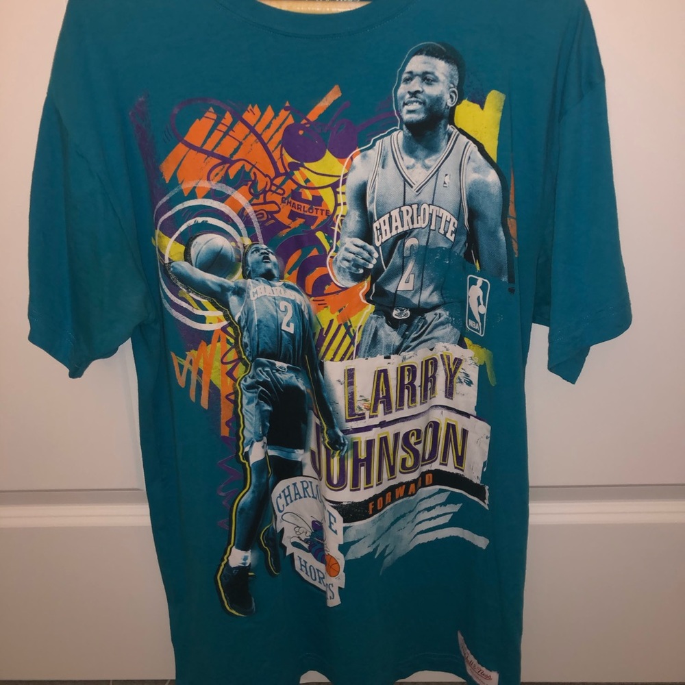 Mitchell and Ness Larry Johnson retro T shirt